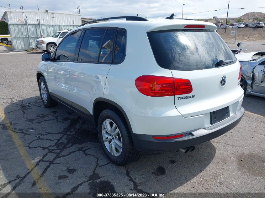 2015 VOLKSWAGEN TIGUAN S - WVGBV7AX2FW611423