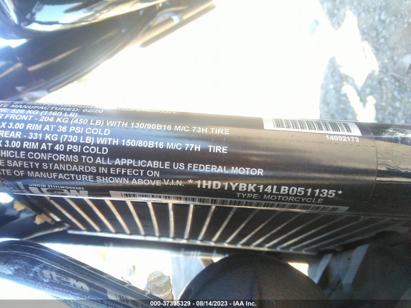 2020 HARLEY-DAVIDSON FLHCS 1HD1YBK14LB051135
