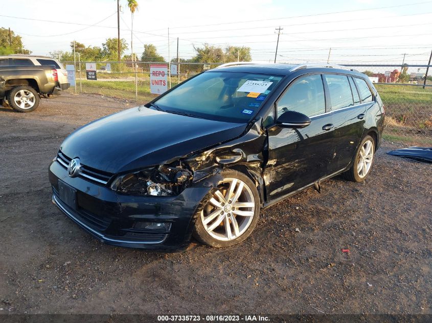 2015 VOLKSWAGEN GOLF SPORTWAGEN TDI SEL - 3VWCA7AU2FM500281