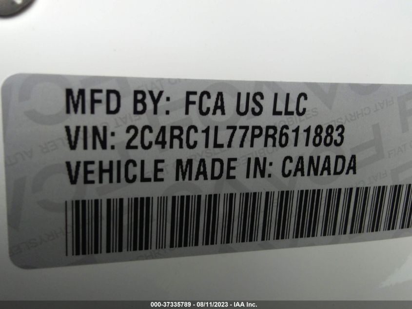 2023 CHRYSLER PACIFICA HYBRID TOURING L - 2C4RC1L77PR611883