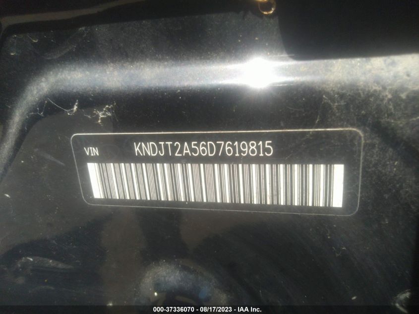 2013 KIA SOUL BASE - KNDJT2A56D7619815