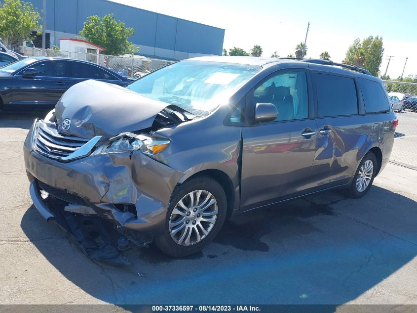 2015 TOYOTA SIENNA XLE/XLE AAS/LTD - 5TDYK3DC6FS687624