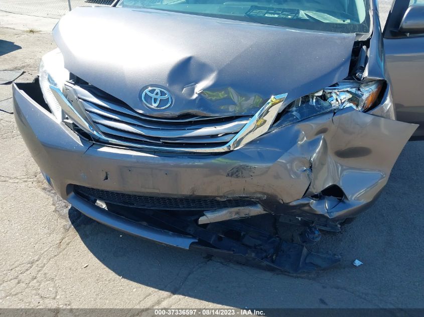 2015 TOYOTA SIENNA XLE/XLE AAS/LTD - 5TDYK3DC6FS687624