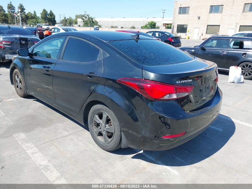 2015 HYUNDAI ELANTRA SE - 5NPDH4AEXFH607661