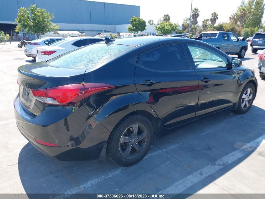 2015 HYUNDAI ELANTRA SE - 5NPDH4AEXFH607661