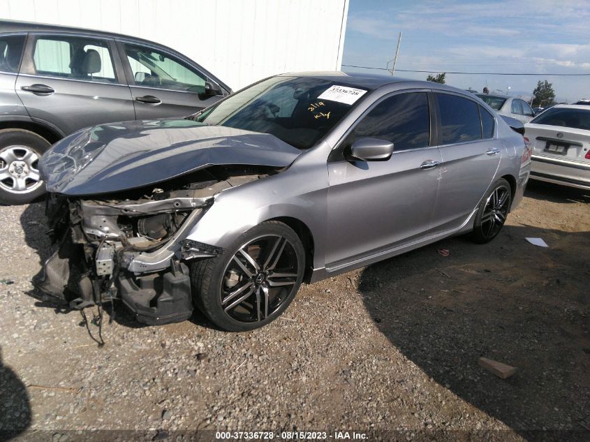 2017 HONDA ACCORD SEDAN SPORT - 1HGCR2F58HA272756