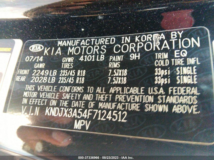 2015 KIA SOUL ! - KNDJX3A54F7124512