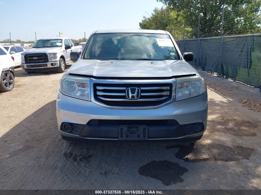 2013 HONDA PILOT LX - 5FNYF3H23DB012577