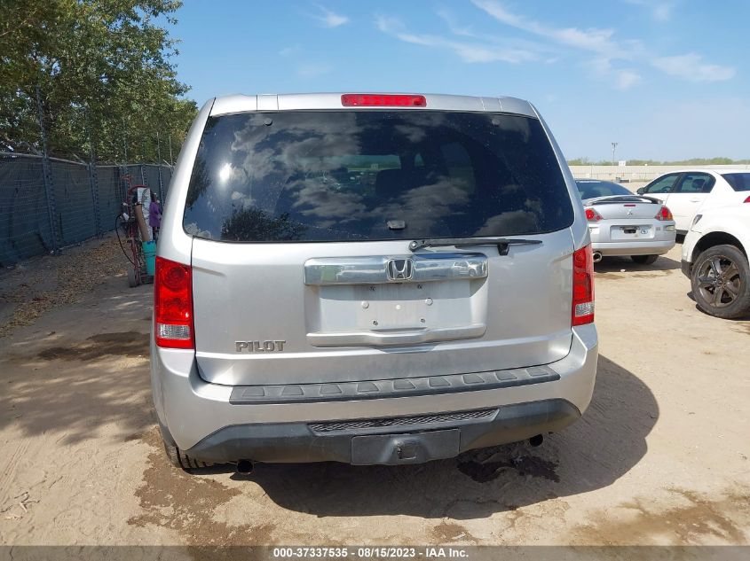 2013 HONDA PILOT LX - 5FNYF3H23DB012577