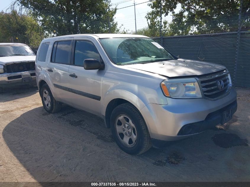 2013 HONDA PILOT LX - 5FNYF3H23DB012577
