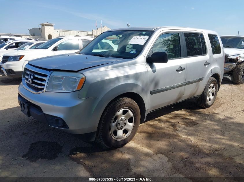 2013 HONDA PILOT LX - 5FNYF3H23DB012577