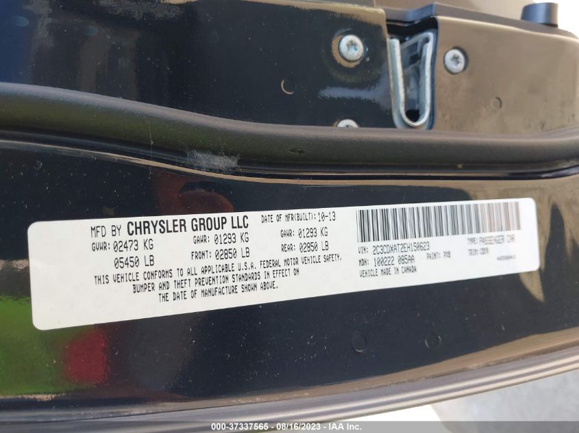 2014 DODGE CHARGER POLICE - 2C3CDXAT2EH150623