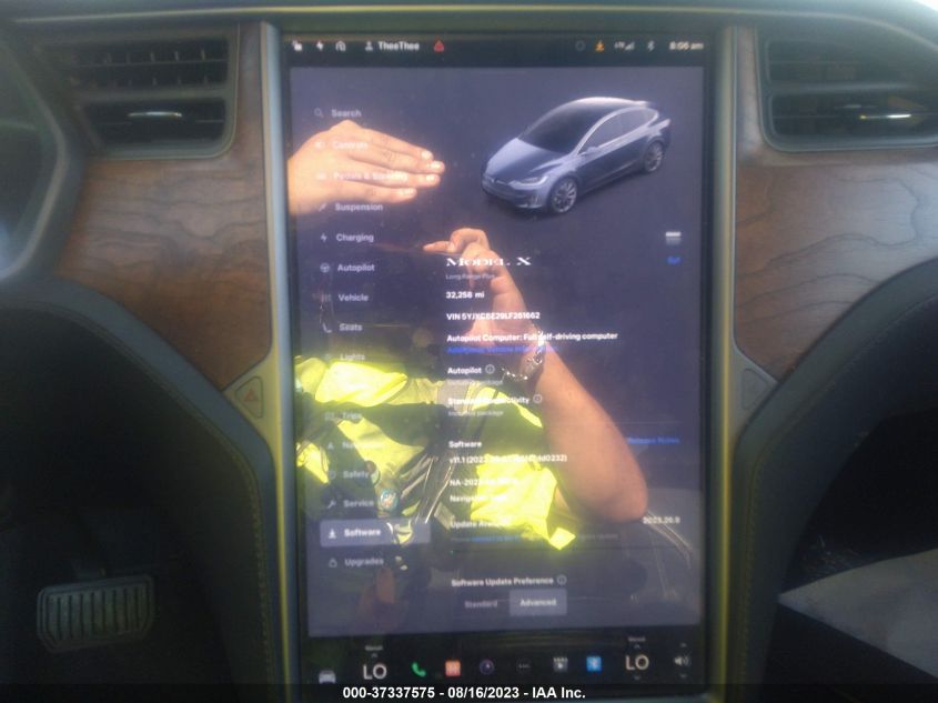 2020 TESLA MODEL X - 5YJXCBE29LF261662