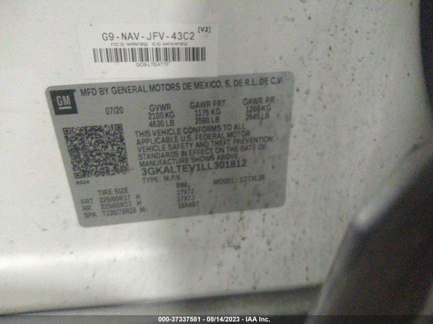 2020 GMC TERRAIN SLE - 3GKALTEV1LL301812