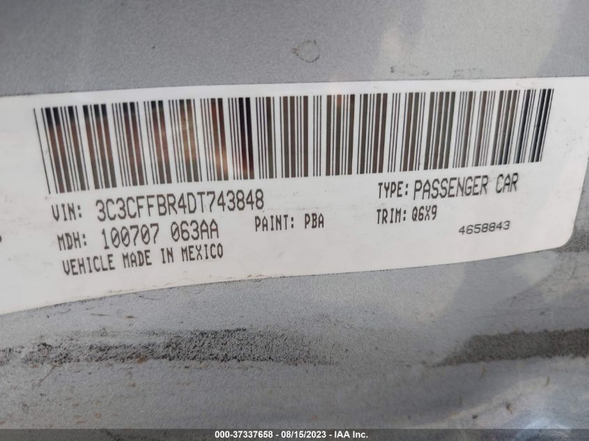 2013 FIAT 500 SPORT CATTIVA - 3C3CFFBR4DT743848