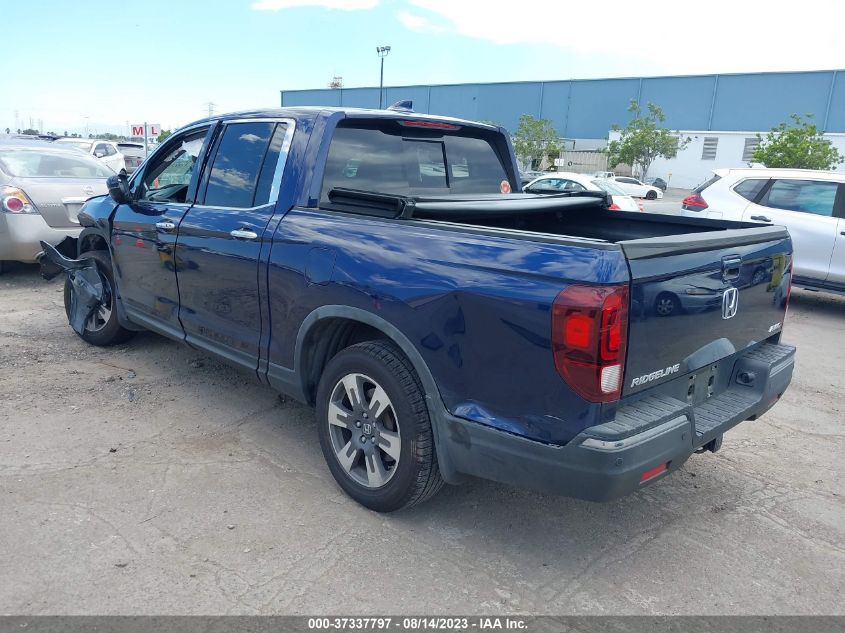 2018 HONDA RIDGELINE RTL-E - 5FPYK3F73JB013287
