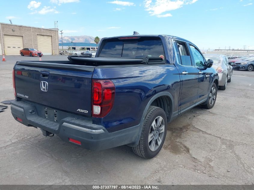 2018 HONDA RIDGELINE RTL-E - 5FPYK3F73JB013287