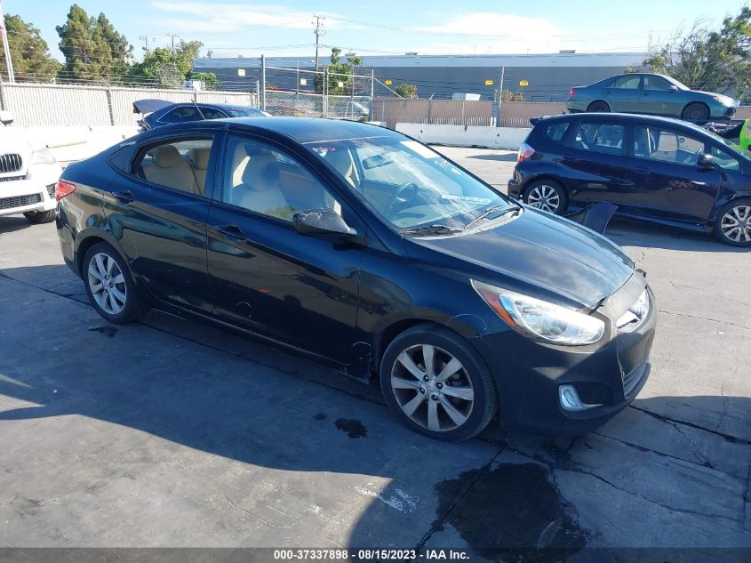 2013 HYUNDAI ACCENT GLS/SE - KMHCU4AE6DU283839