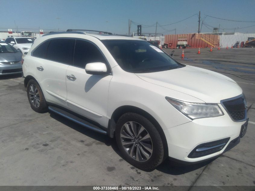 2016 ACURA MDX W/TECH/W/TECH - 5FRYD4H49GB006444