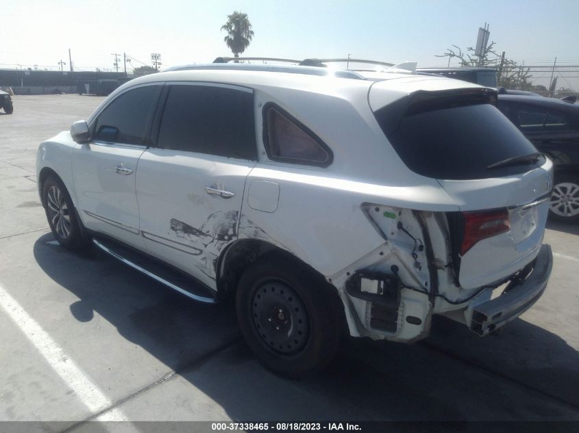 2016 ACURA MDX W/TECH/W/TECH - 5FRYD4H49GB006444