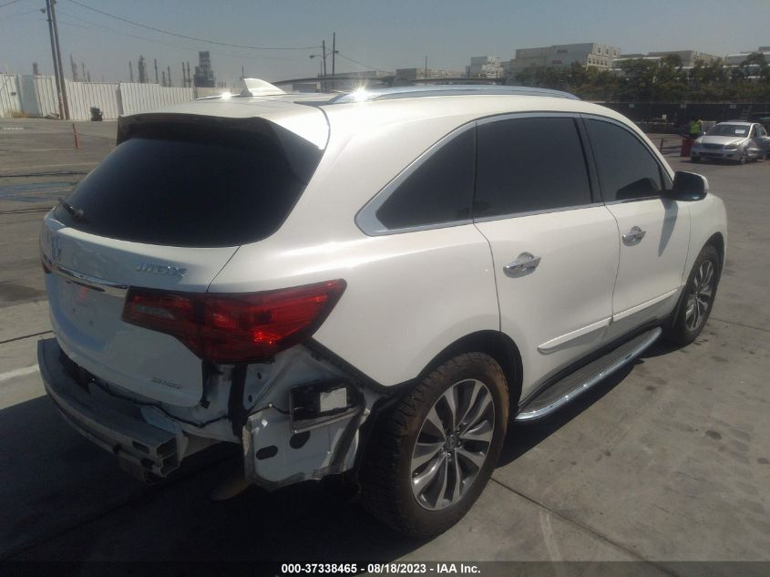 2016 ACURA MDX W/TECH/W/TECH - 5FRYD4H49GB006444