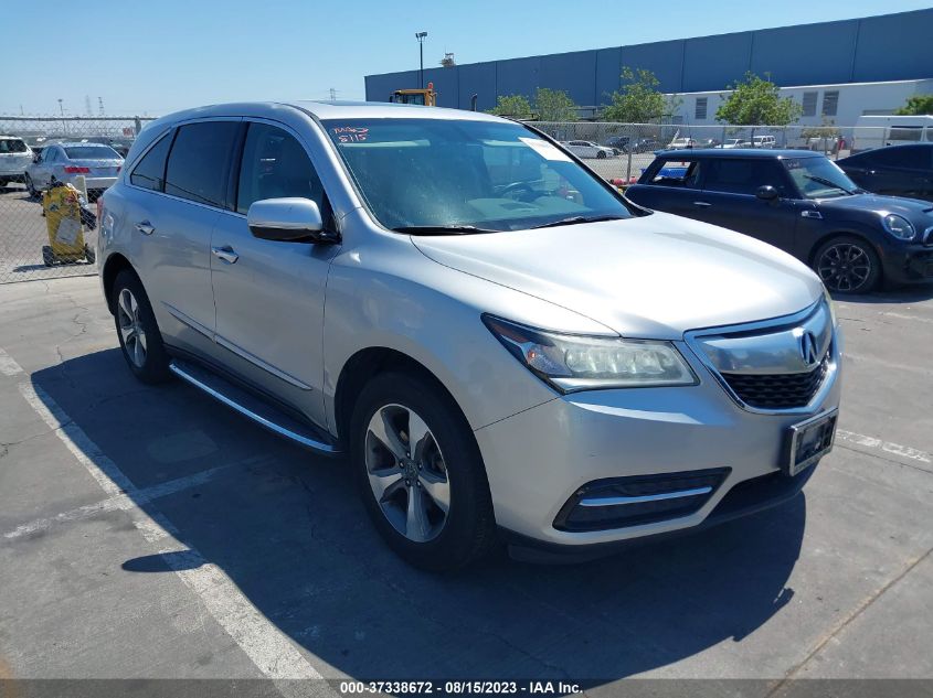 2014 ACURA MDX - 5FRYD4H21EB049560