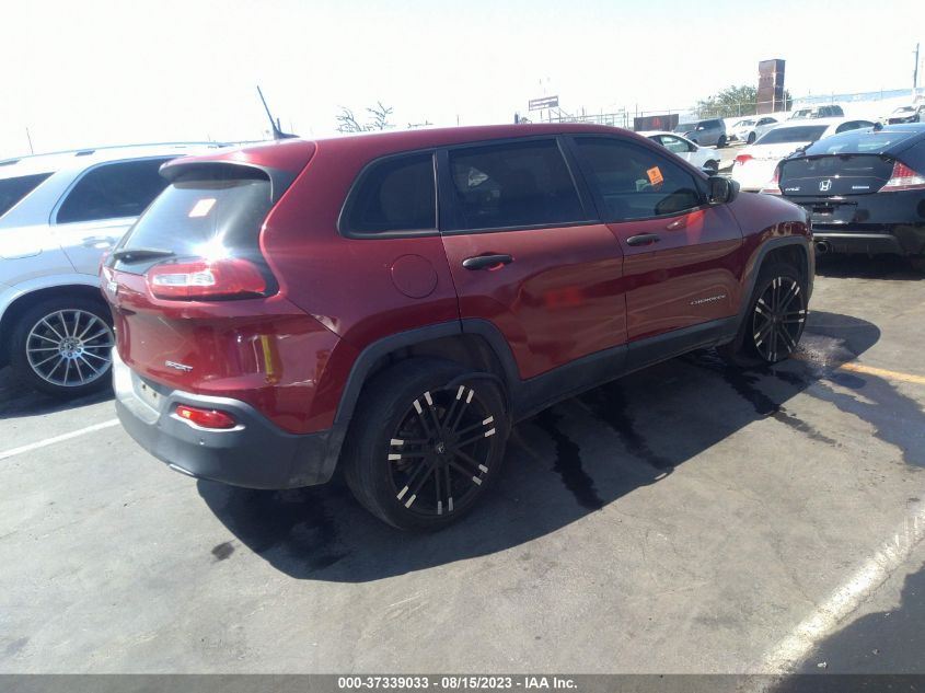 2016 JEEP CHEROKEE SPORT - 1C4PJMAB0GW244273