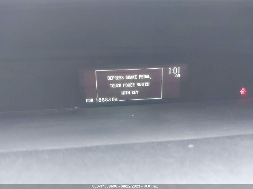 2013 TOYOTA PRIUS ONE/TWO/THREE/FOUR/FIVE - JTDKN3DU8D5702830