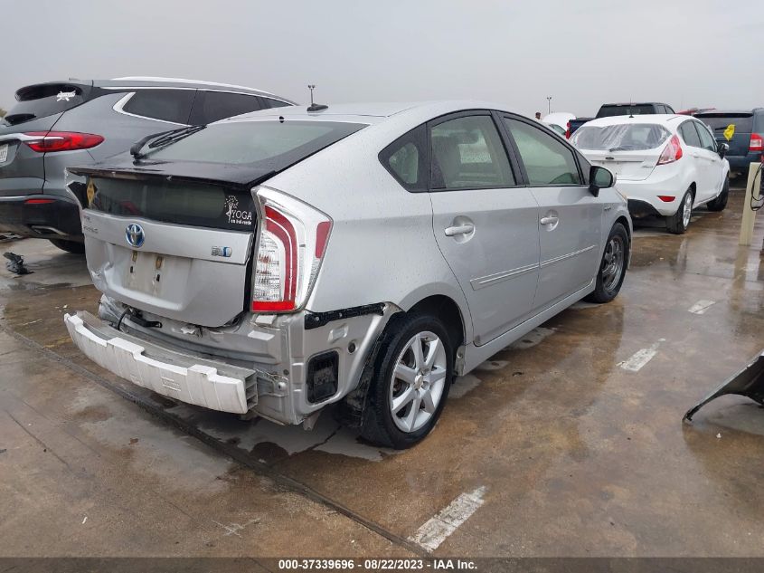 2013 TOYOTA PRIUS ONE/TWO/THREE/FOUR/FIVE - JTDKN3DU8D5702830