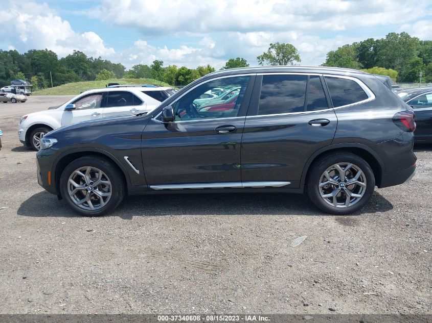 2022 BMW X3 XDRIVE30I - 5UX53DP04N9J35008