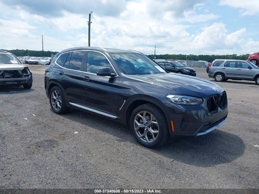 2022 BMW X3 XDRIVE30I - 5UX53DP04N9J35008