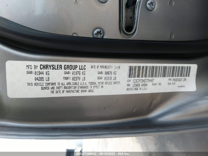 2014 DODGE DART GT - 1C3CDFEBXED724457