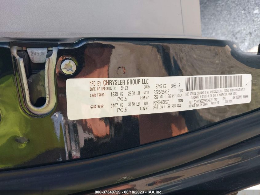2014 VOLKSWAGEN ROUTAN SE 2C4RVABG6ER134615