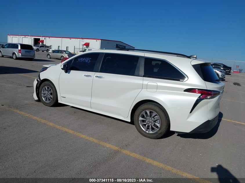 VIN 5TDJRKEC9MS053548 2021 TOYOTA SIENNA XLE