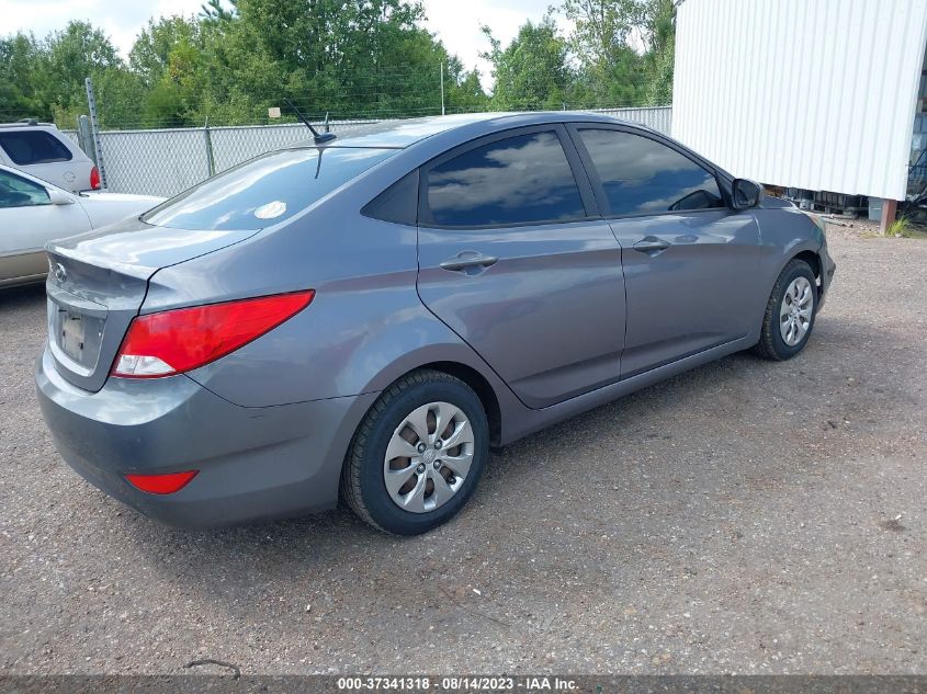 2016 HYUNDAI ACCENT SE - KMHCT4AE5GU010222