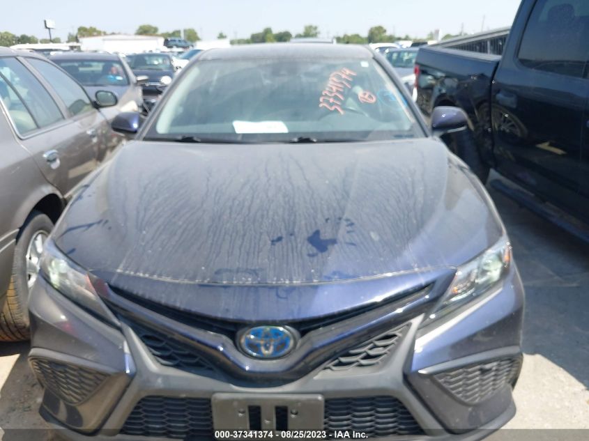 2022 TOYOTA CAMRY HYBRID SE - 4T1G31AK3NU580089