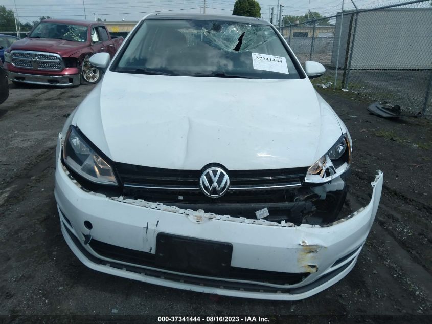 2016 VOLKSWAGEN GOLF TSI S W/SUNROOF - 3VW217AU1GM038079