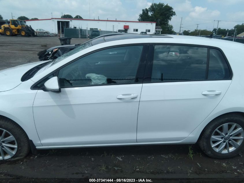 2016 VOLKSWAGEN GOLF TSI S W/SUNROOF - 3VW217AU1GM038079