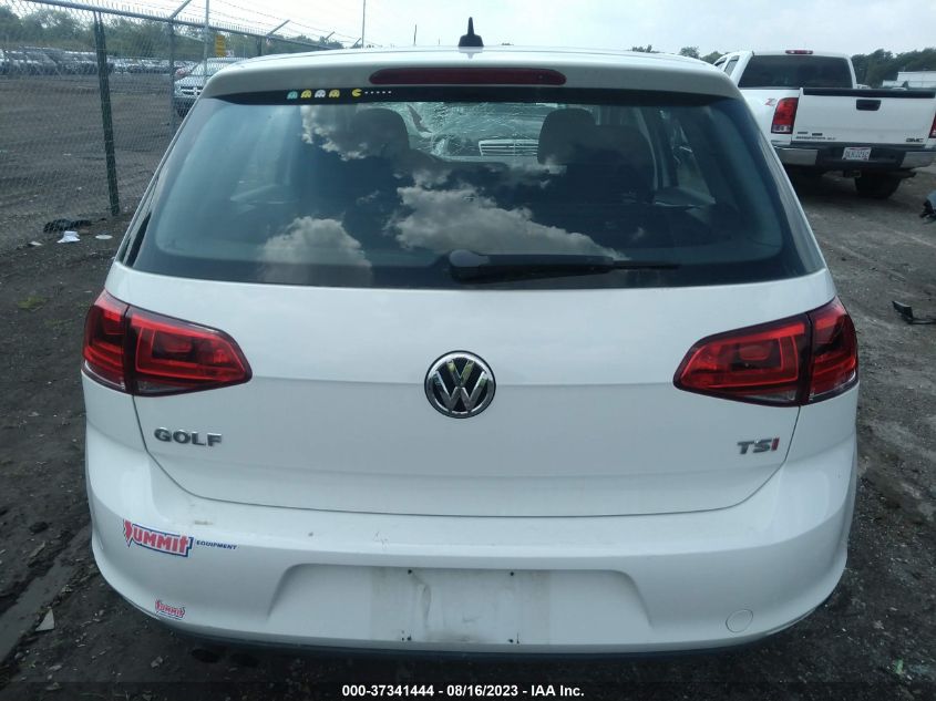 2016 VOLKSWAGEN GOLF TSI S W/SUNROOF - 3VW217AU1GM038079