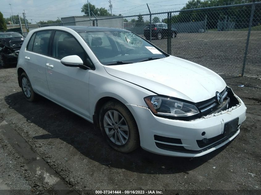 2016 VOLKSWAGEN GOLF TSI S W/SUNROOF - 3VW217AU1GM038079