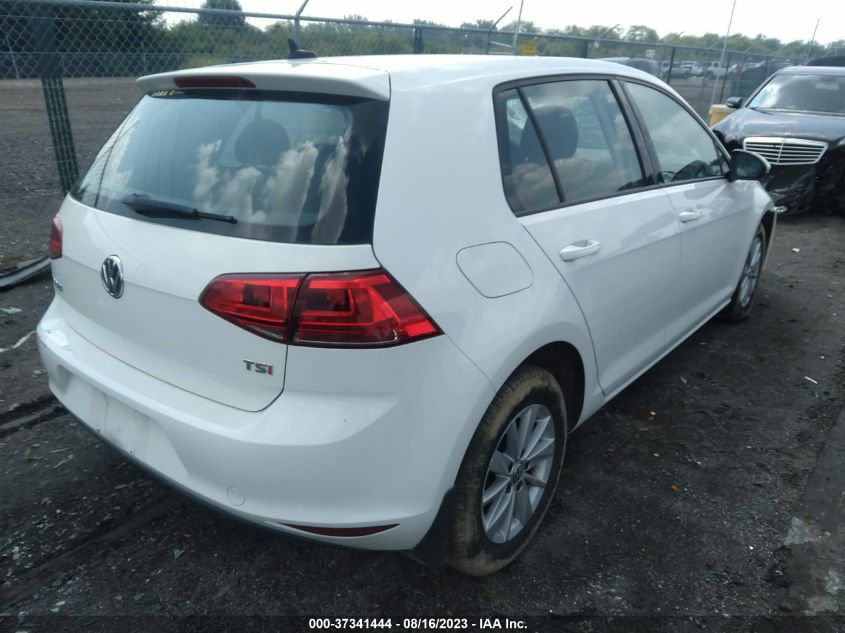 2016 VOLKSWAGEN GOLF TSI S W/SUNROOF - 3VW217AU1GM038079