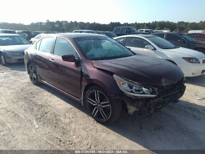 2016 HONDA ACCORD SEDAN SPORT - 1HGCR2F57GA084826