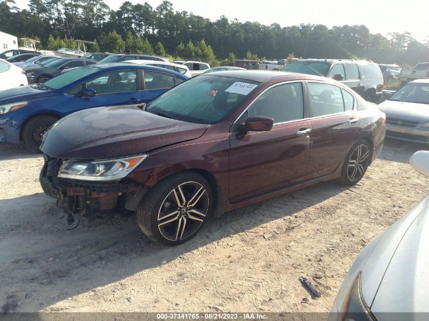 2016 HONDA ACCORD SEDAN SPORT - 1HGCR2F57GA084826