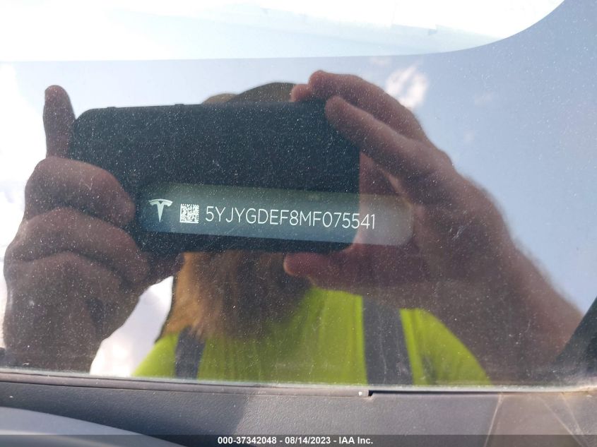 2021 TESLA MODEL Y PERFORMANCE - 5YJYGDEF8MF075541