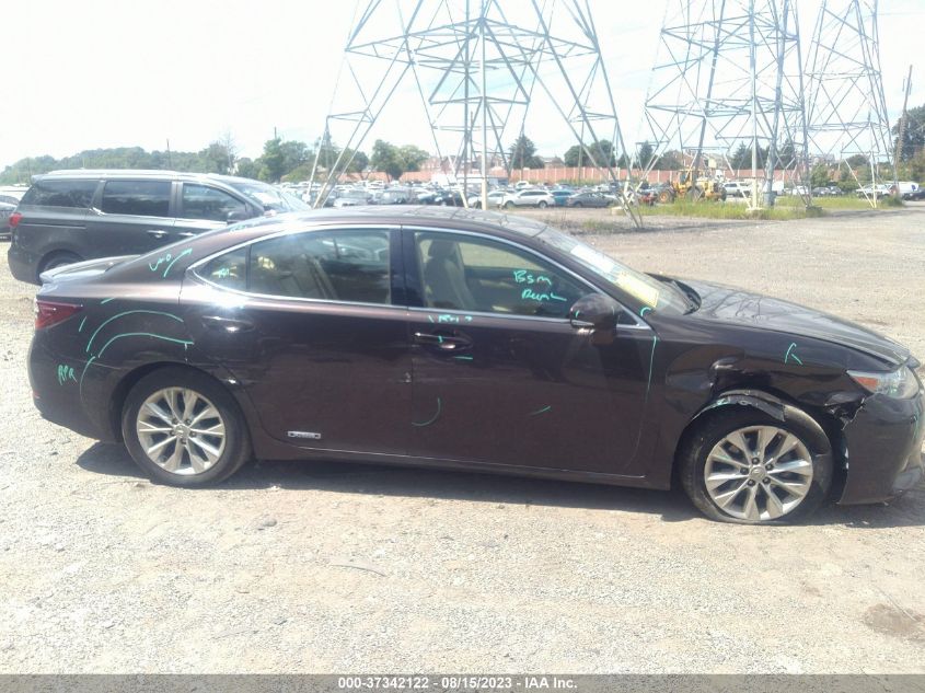 2013 LEXUS ES 300H HYBRID - JTHBW1GG6D2010170