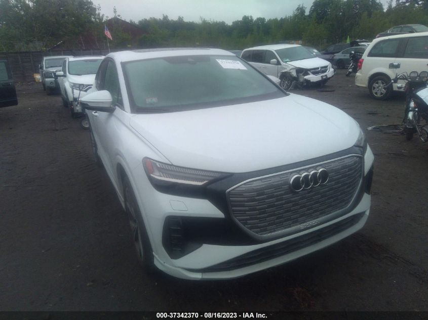 2022 AUDI Q4 E-TRON SPORTBACK PRESTIGE WA112BFZ9NP052865