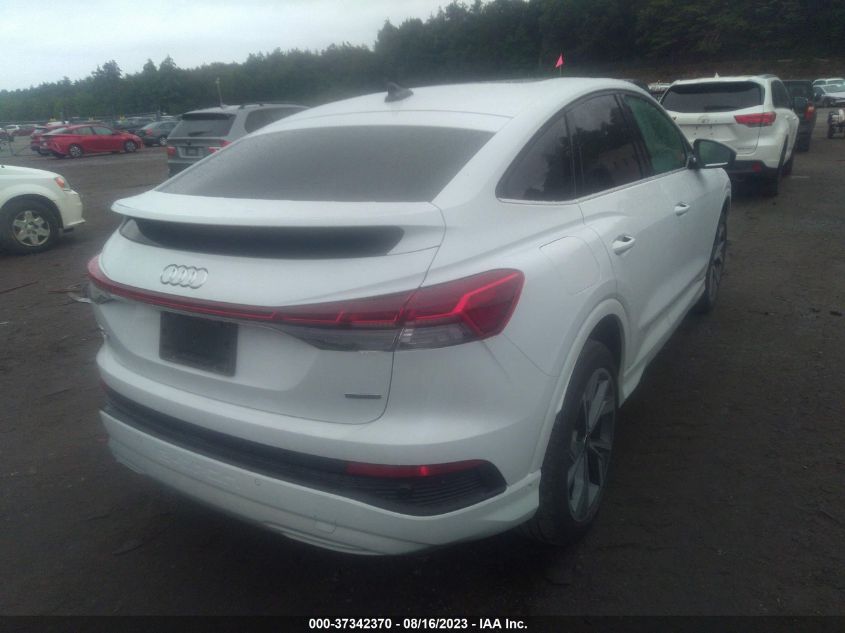 2022 AUDI Q4 E-TRON SPORTBACK PRESTIGE - WA112BFZ9NP052865