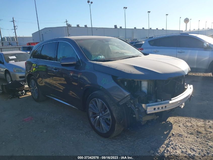 2017 ACURA MDX W/TECHNOLOGY PKG - 5FRYD4H55HB041895