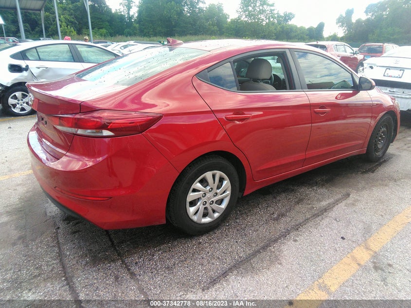 VIN KMHD74LFXHU372949 2017 HYUNDAI ELANTRA SE