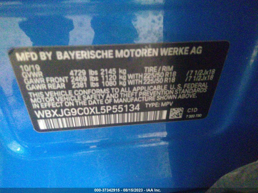 2020 BMW X1 XDRIVE28I - WBXJG9C0XL5P55134